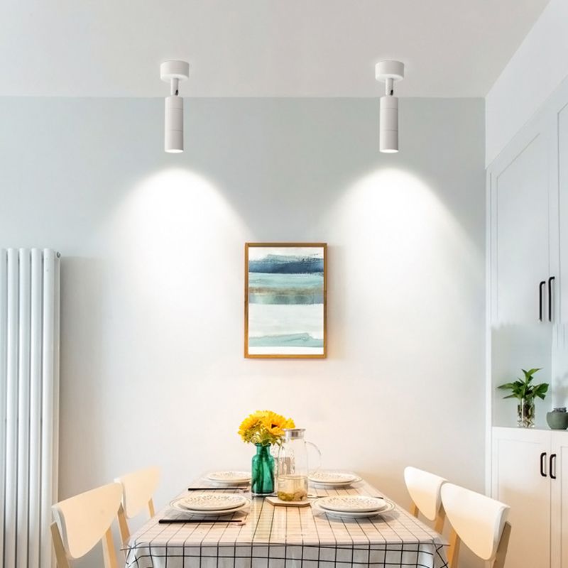 Metal Half Cylinder Reading Wall Lighting Modern Style 1-Light Wall Mounted Light Fixture