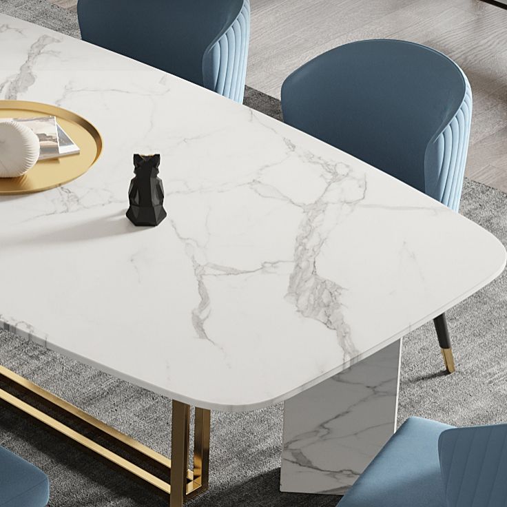 Nordic Glam Sintered Stone Table Set 1/4/5/7 Pieces Dining Set