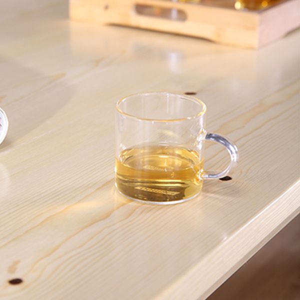 Contemporary Solid Wood Coffee Table 4 Legs Coffee Cocktail Table