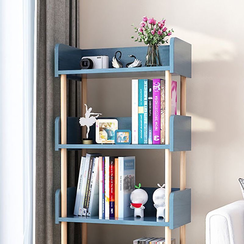 Modern Etagere Shelf Bookcase Engineered Wood Open Bookcase for Study Room