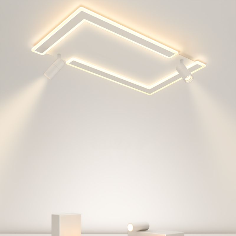 Plafonniers Simplicity avec spots LED Plafonnier encastré