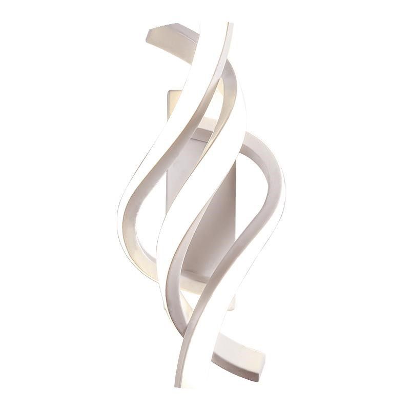 LED Minimalist Wall Sconce Light Creative Twist Shape Wall Light for Bedside
