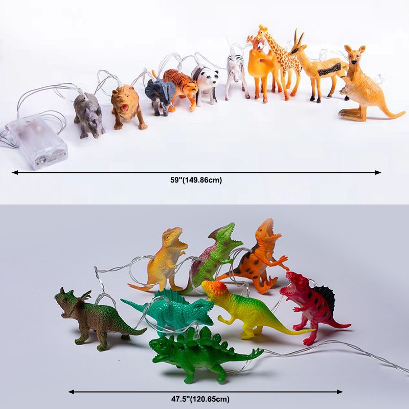 Children Style Animal String Lamp Plastic Bedroom LED Decorative Light