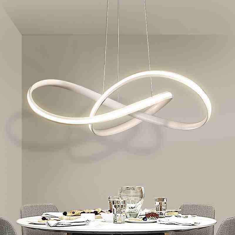 Cirkel hangende licht moderne stijl metalen led hangende verlichtingsarmaturen voor eetkamer woonkamer