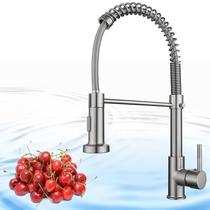 Modern Farmhouse Kitchen Faucet Pull down Single Handle 304 Stainless Steel Faucet
