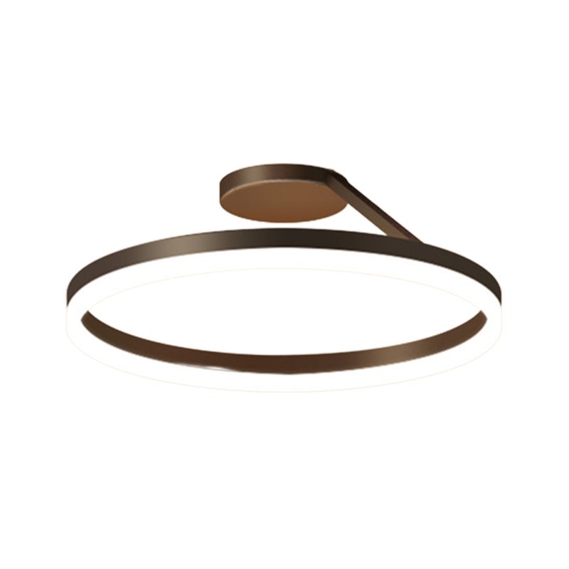 Metal Circular Mount Lighting Simplicity 1 Light Flush Mount Fixture