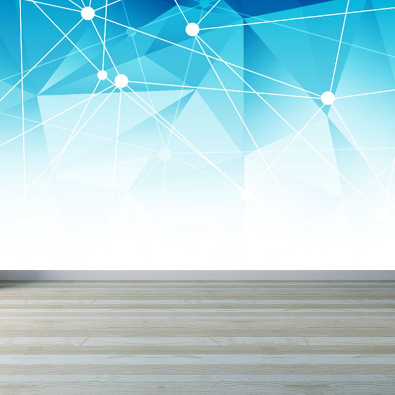 Graphic Mural Wallpaper Pastel Color Contemporary Wall Covering for Girls Bedroom