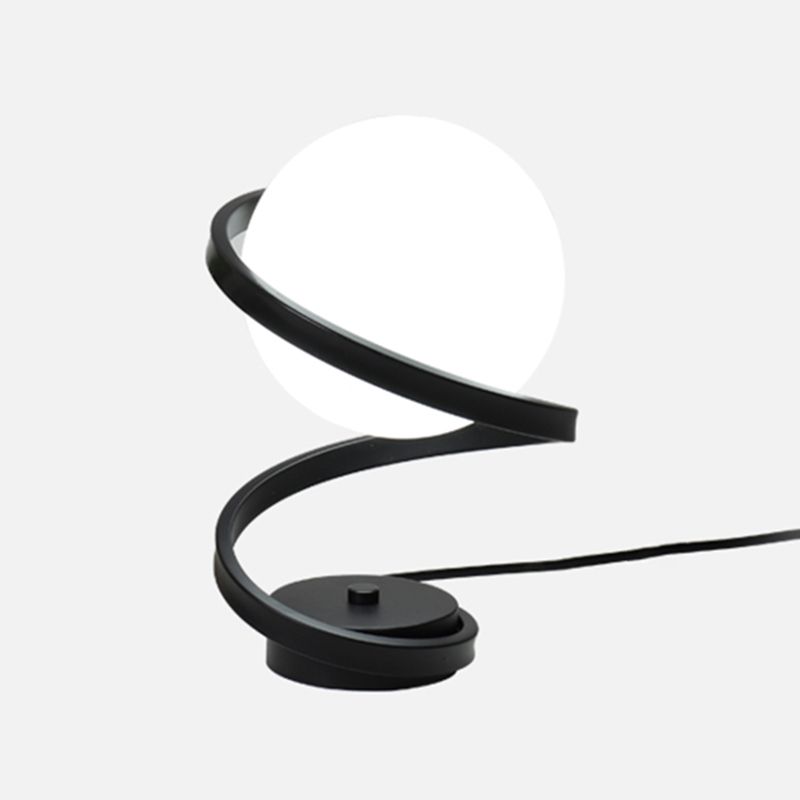 Lampade da tavolo moderne per camera da letto con paralume in vetro per soggiorno camera da letto