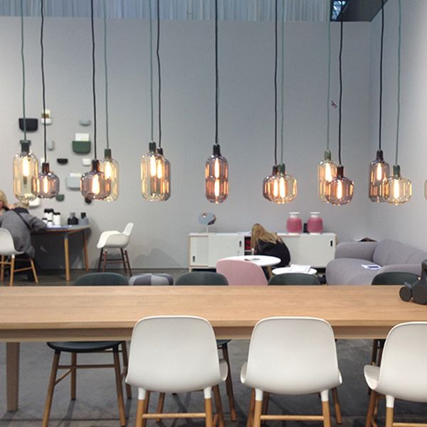 Moderner künstlerischer Stil Single Hanging Lampe Marmor Geometrische Anhänger Licht mit Glasschatten