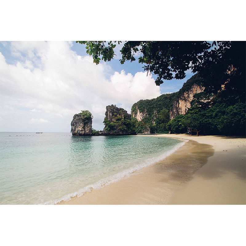 Decorative Photography Sea Beach Mural Wallpaper Sitting Room Wall Mural