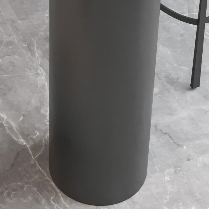 Modern 1/3 Pieces Bar Table Set Stone Counter Table with High Stools for Dining Room