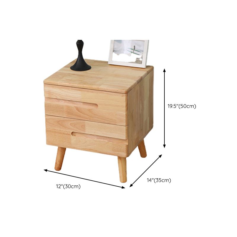 Modern Kids Bedside Table Flat Top Kids Nightstand with Drawers