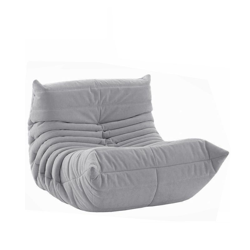 Mid-Century Modern Armless Accent Chair Microfiber Accent Room Chair for Living Room