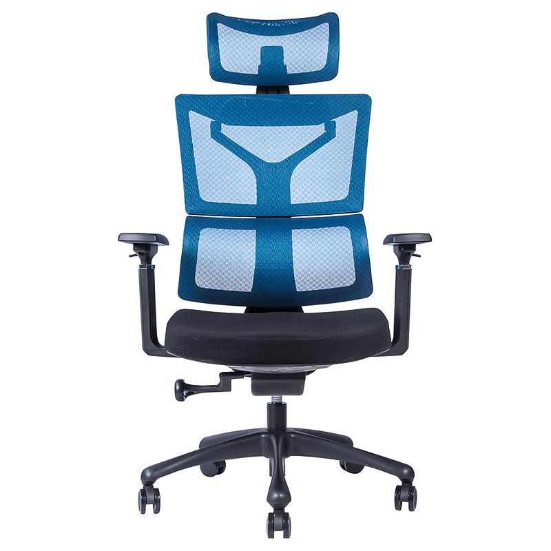 Contemporary Fabric Home Office Chair High-Back Adjustable Ergonomic Office Chair