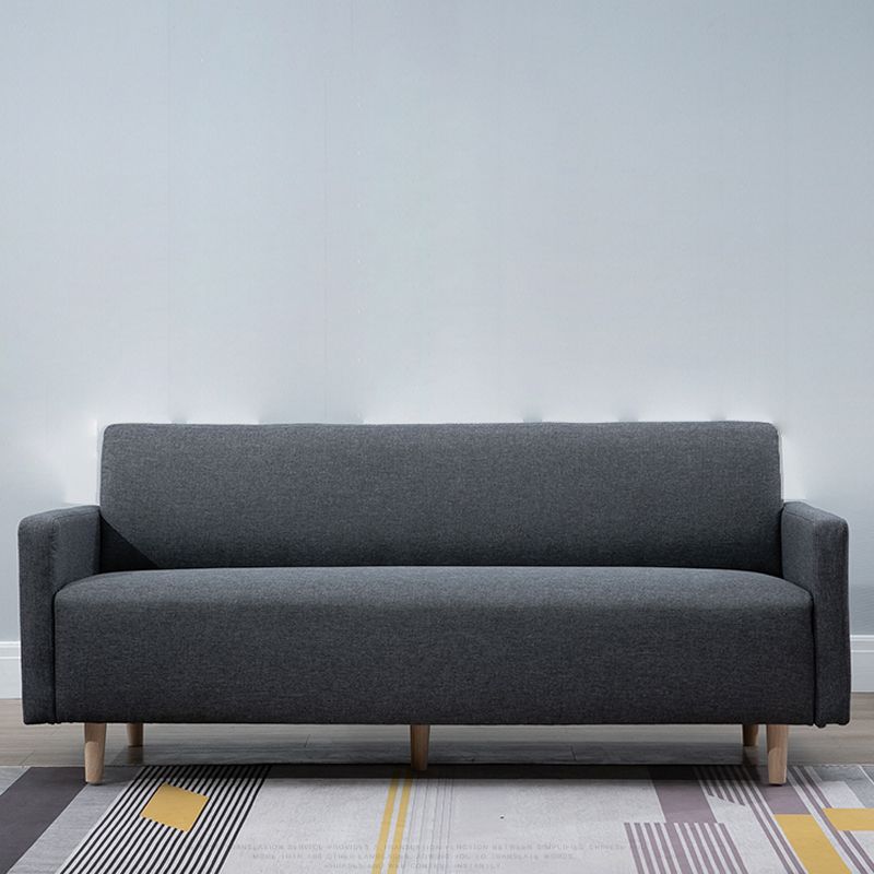 Modernistic Standard Sofa Pillows Square Arm 2 Seater Living Room Settee