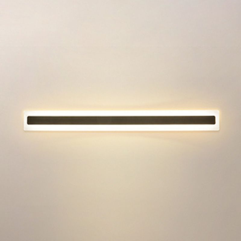 Linear Shape Wall Lighting Modern Style Metal 1 Light Sconce Lamp for Outdoor