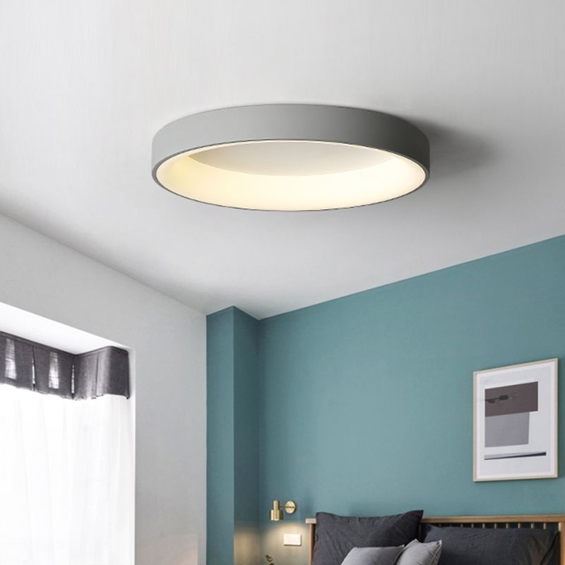 Circular Flush Mount Light Fixtures Modern Acrylic Flushmount