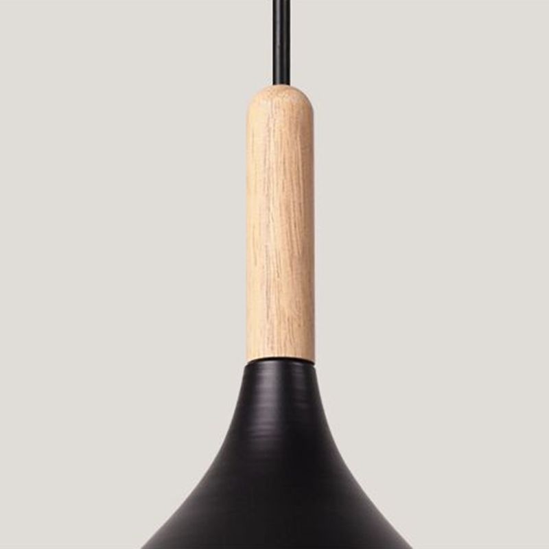 Bowl Shape Hanging Lighting Modern Macaron Style Metal 1 Light Pendant Lamp