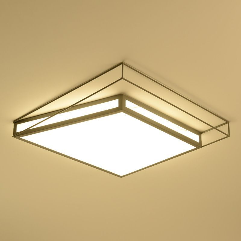 Hexágono negro/gris/luz empotrada cuadrada, montaje empotrado de techo Led acrílico moderno en tercera marcha