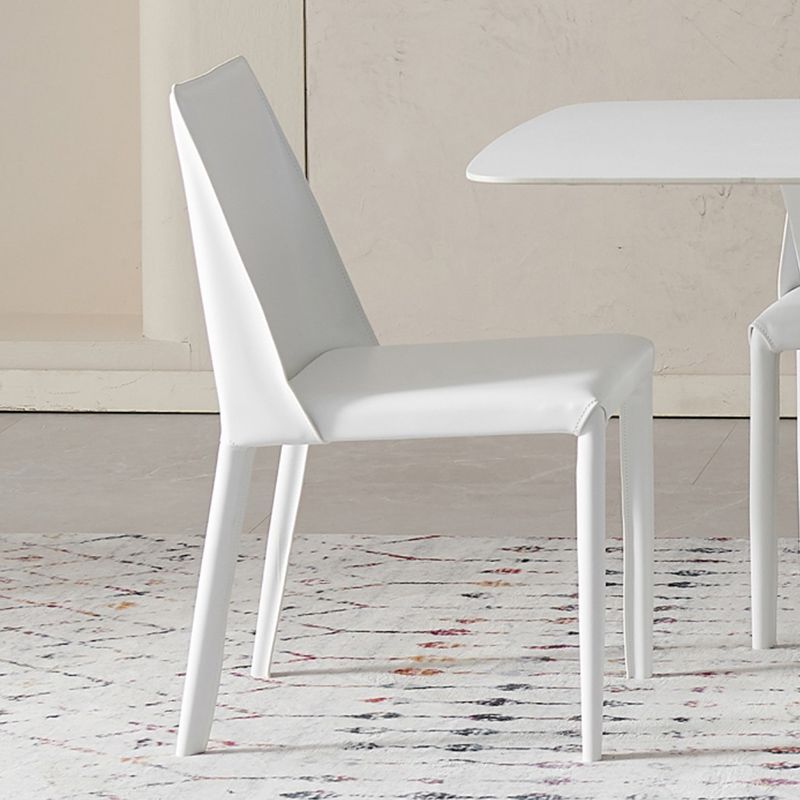 White Modern Dining Table Set 1/5/7 Pieces Dinette Set for Dining Room