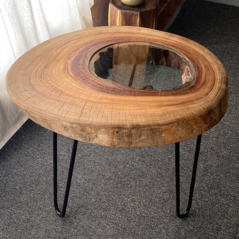 Scandinavian Wooden Coffee Table Free form 3 Legs Coffee Table Set for Living Room