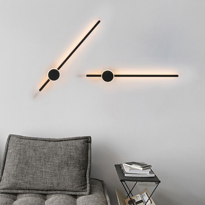 Modern Wall Light Fixture Metal 2 Light Wall Mounted Lighting for Living Room