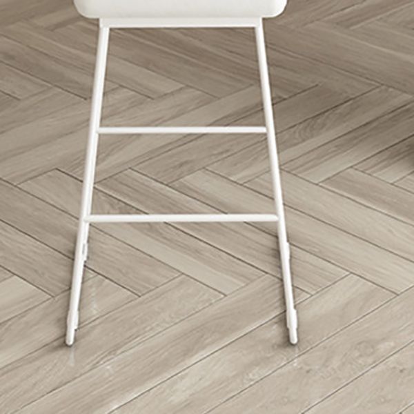 Low Back Barstools Contemporary Armless Bar Stools with Metal Base