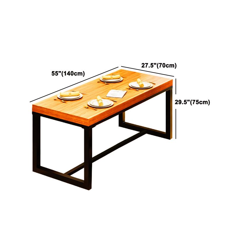 Industrial Sled Dining Table Set 1/2/5 Pieces Solid Wood Dinette Set for Shop