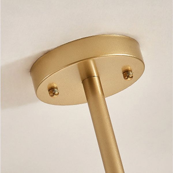 Cognac Color Glass Chandelier Lighting Fixture Modern Chandelier Pendant Light for Living Room