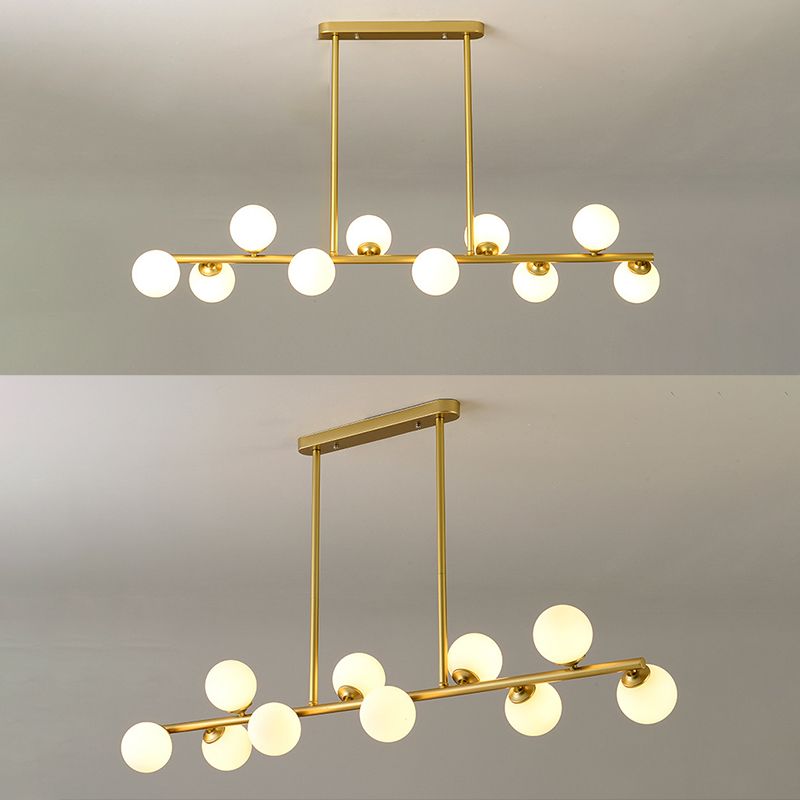 Orb Room Isola Lucile dell'isola Glass Lampella a base di isola in stile contemporaneo