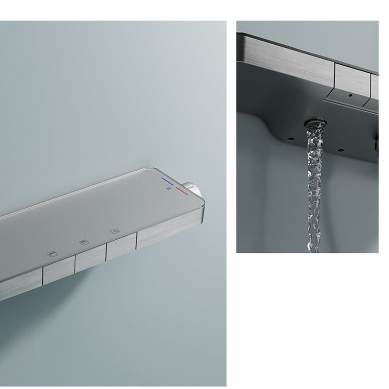 Contemporary Shower Set Handheld Shower Head Wall Mounted Shower System