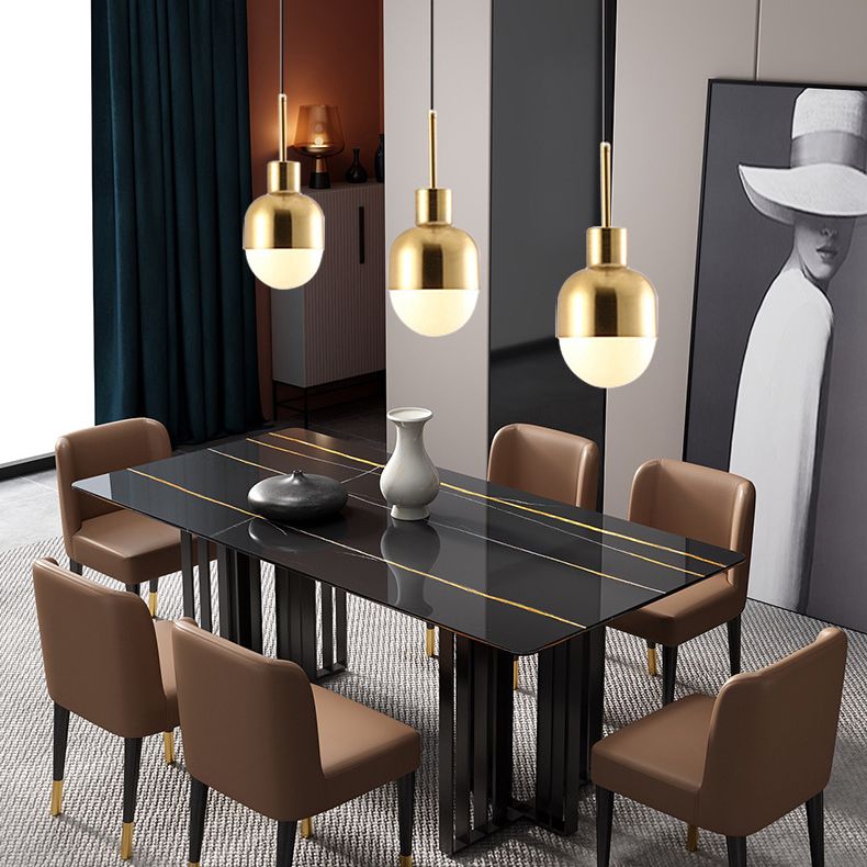 Luminaire pendentif en métal contemporain 1 lumière plafond suspendu plafond