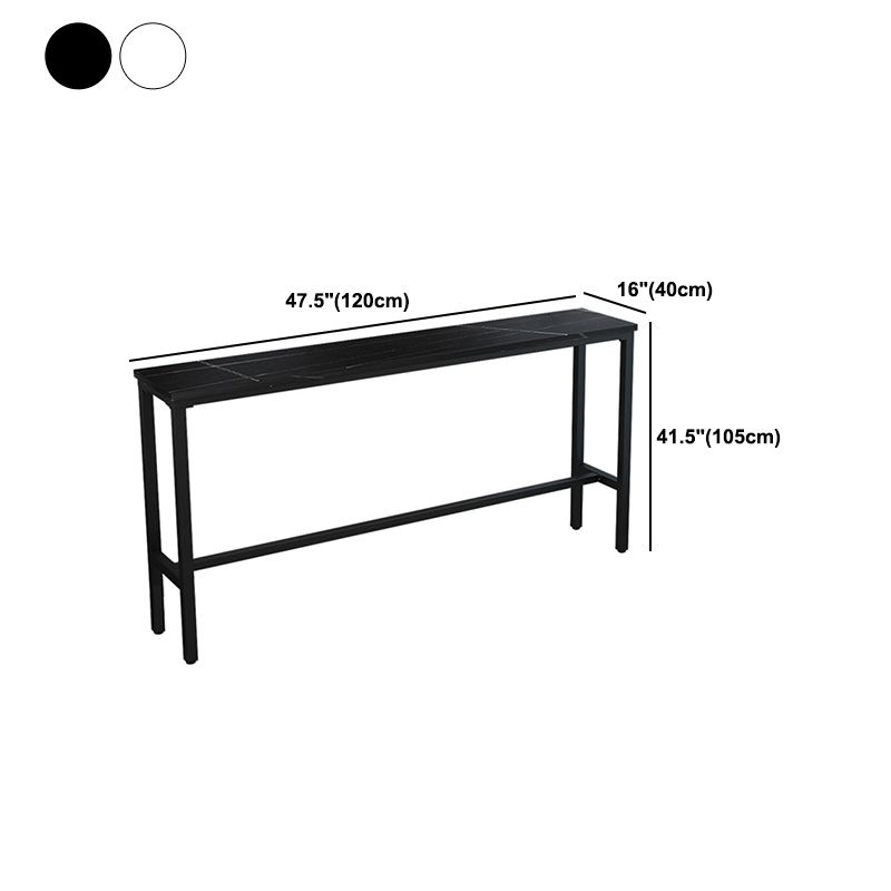1/3/4/5 Piece Sintered Stone Bar Set Glam Matte Finish Bar Table Set