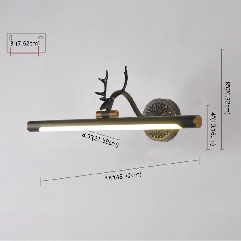 Antler Wall Sconce Lighting Minimalism LED Metal Wall Mounted Light for Bathroom