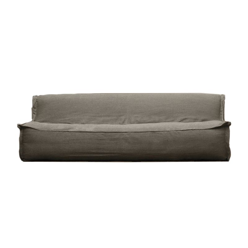 Linen Armless Sofa Tight Back 33"W Modern Sofa for Living Room