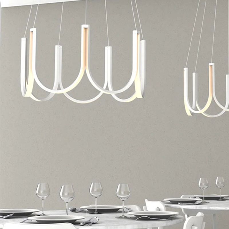 Modern Minimalism Style LED Pendant Chandelier Light Aluminum Chandelier