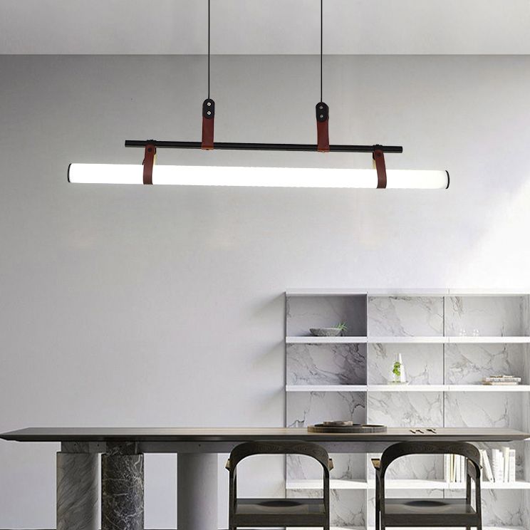 Nuovo lampada lampadario a sospensione moderno di metallo a sospensione per la luce lineare per la stanza di dinging