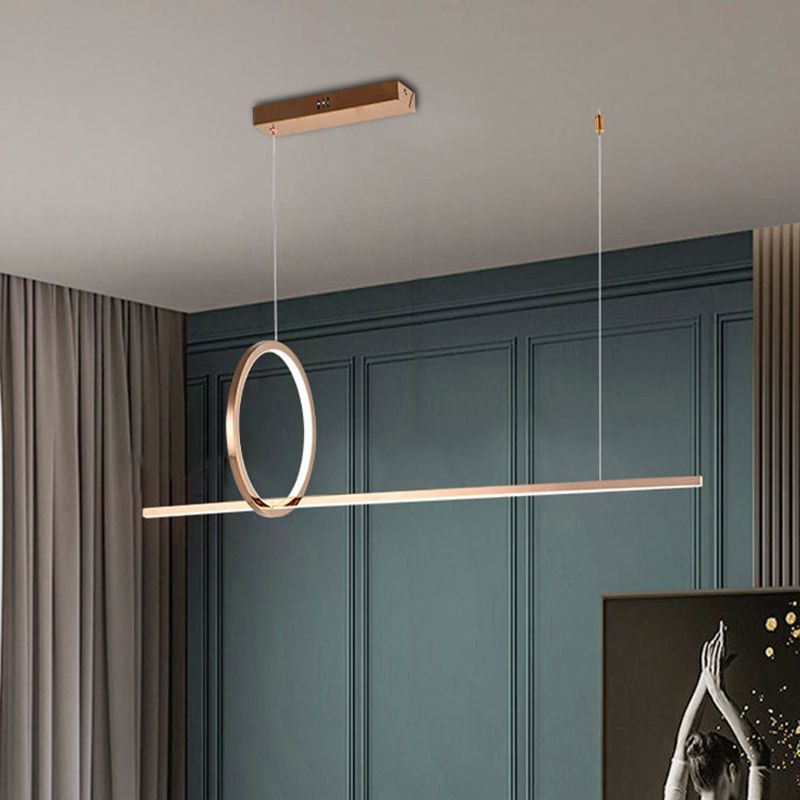 Nordic Modern Island Light Simple Led Kronleuchter Lampenvorrichtung für Esszimmer