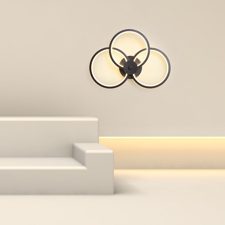 Luminaire mural géométrique Malle de salle de bain moderne Appiculture de mur de salle de bain avec teinte acrylique