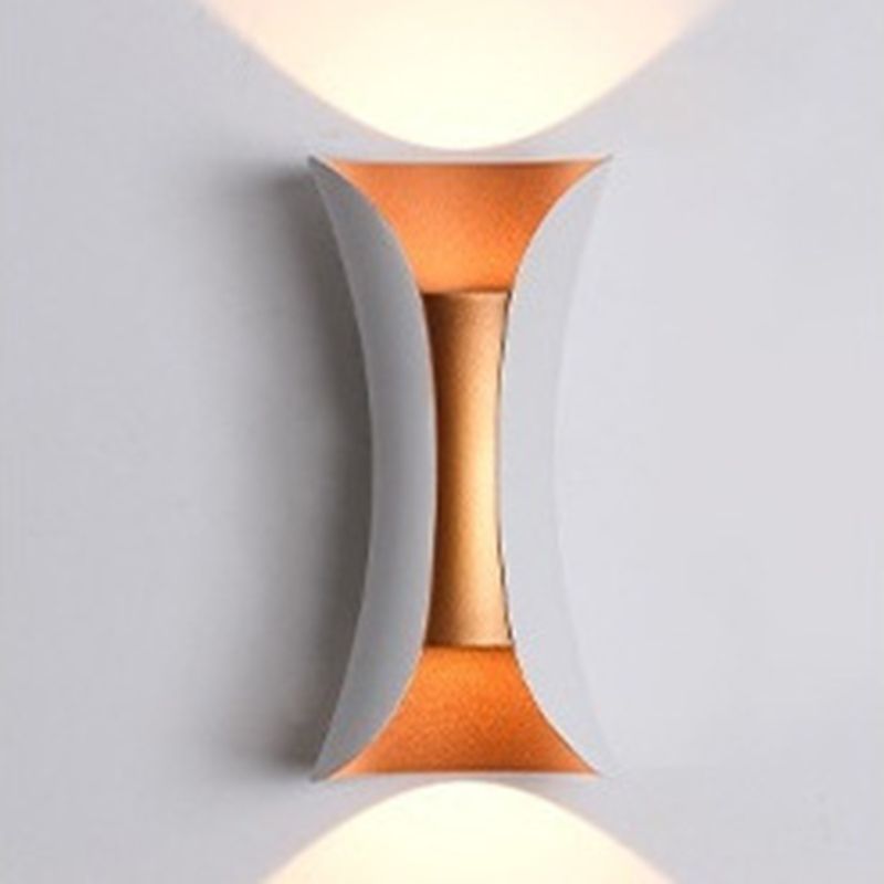 2 Lichter Geometrische Schattenwandbeleuchtung moderne Metallwandlampe Metall Wandlampe