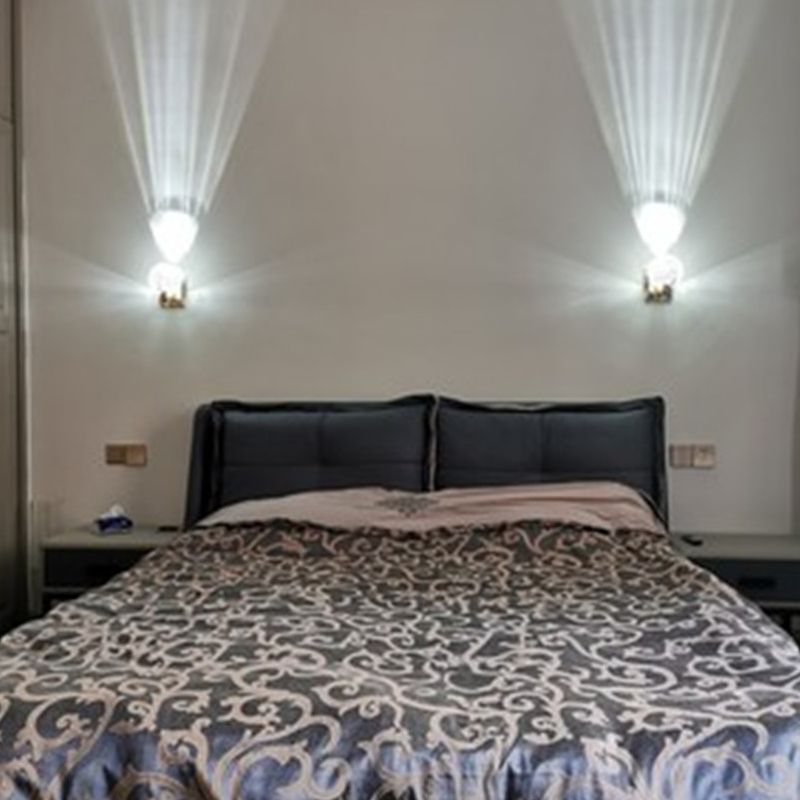 Lámparas de pared redondas de estilo contemporáneo Cristal 1 iluminación de pared de luz