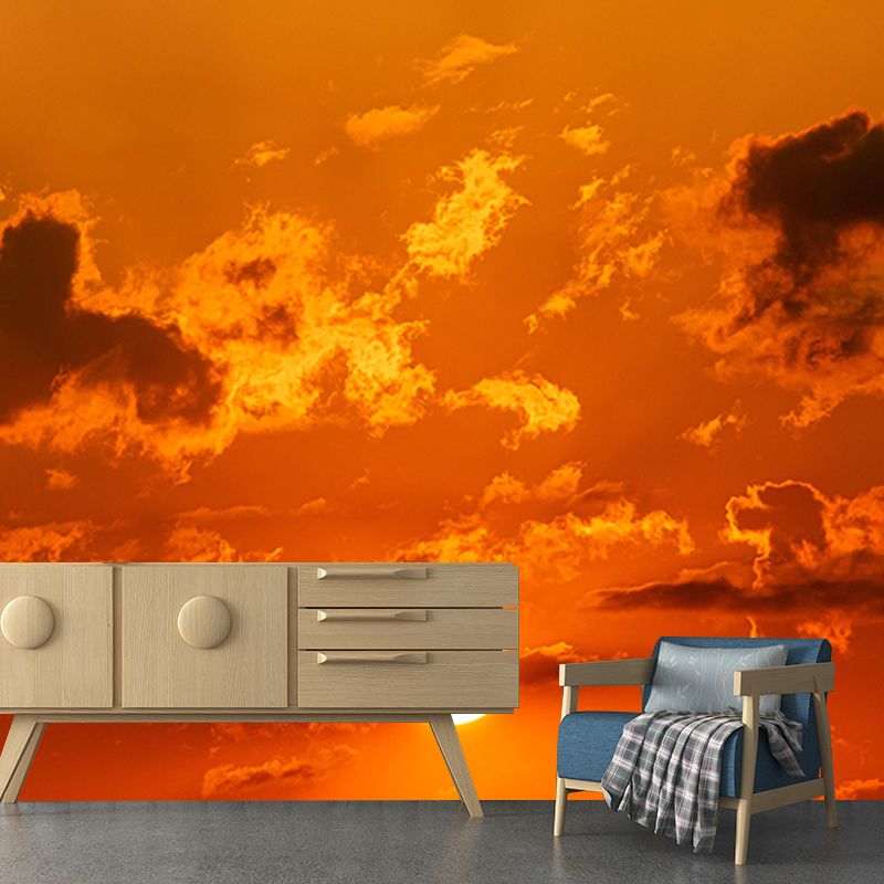 Mildew Resistant Mural Wallpaper Sky Landscapes Pattern for Wall Decor