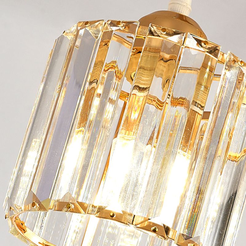 Modern Minimalist Hanging Light Crystal Pendant Lighting Fixture for Kitchen