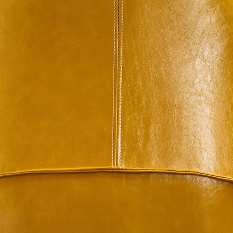 Solid Color Bedroom Leather Arms Included Round Arms Camel Back Barrel Chair