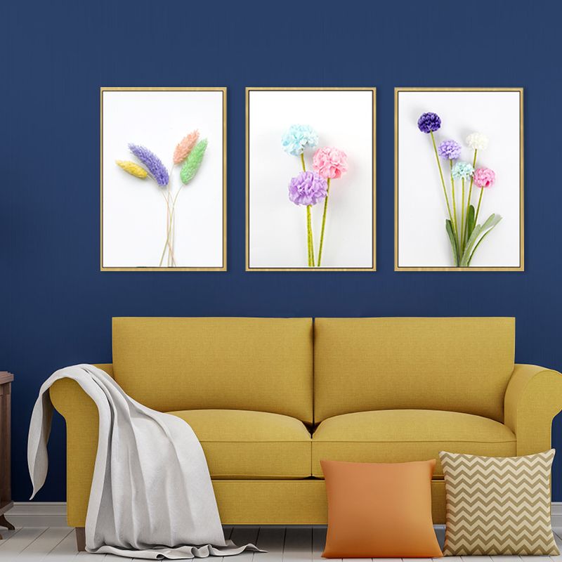 Floral Printed Photography Wall Decor Contemporary Canvas Painting, Multiple Sizes