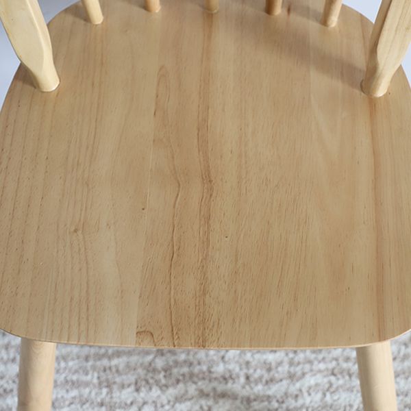 Nordic Style Solid Wood Dining Room Chair Windsor Back Side Chair for Home Use