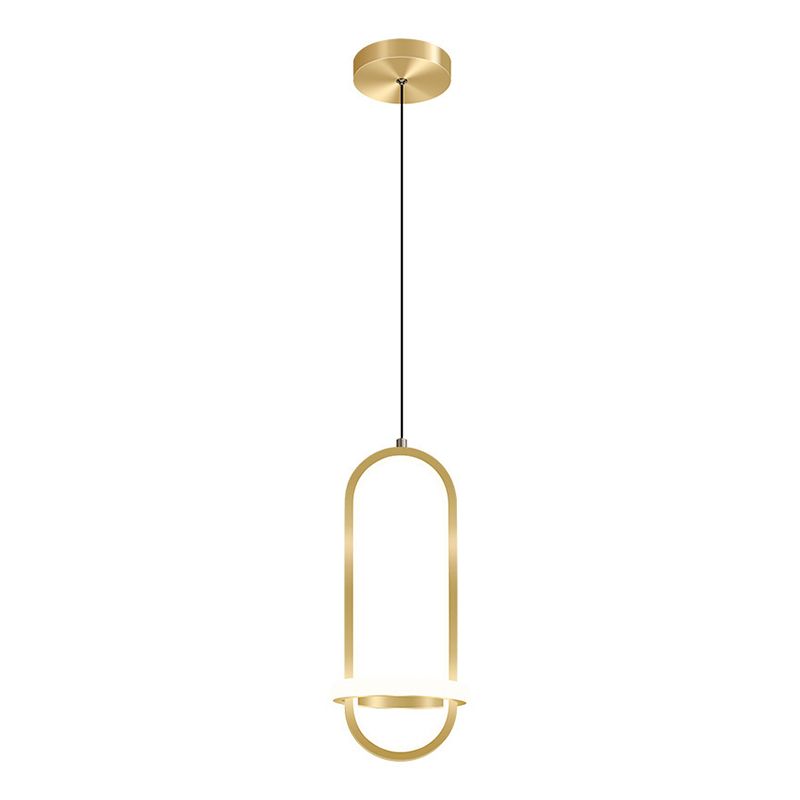 Modern Creative LED Pendant Light Aluminium Linear Indoor Hanging Lamp with Silicone Shade