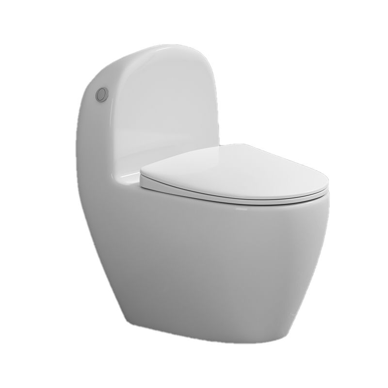 Contemporary Ceramic White Toilet Bowl Floor Mount Urine Toilet with Seat for Washroom