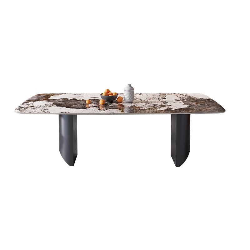 Sintered Stone Dining Table Set 1/4/5/7 Pieces Rectangle Contemporary Dining Set