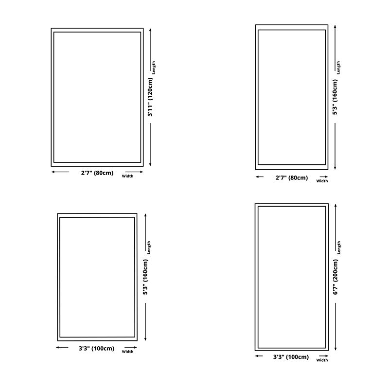 Stilvoller moderner Teppich Geometrisches Muster Polyester Fläche Teppich nicht rutschfest
